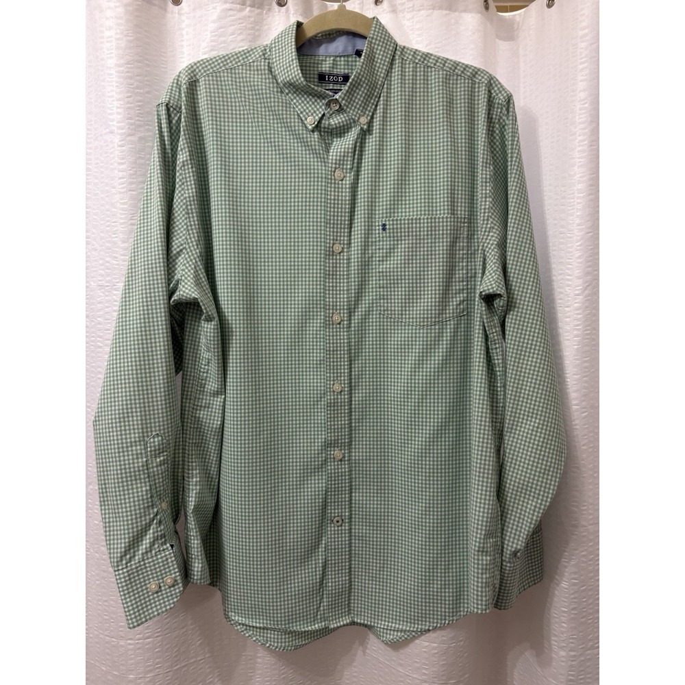 Izod Mens Long Sleeve Shirt Size M